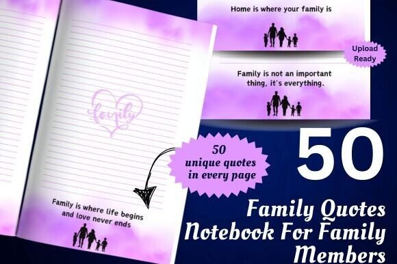 50 Family Love Quotes Notebook: A Thoughtful Way to Celebrate Family Bonds