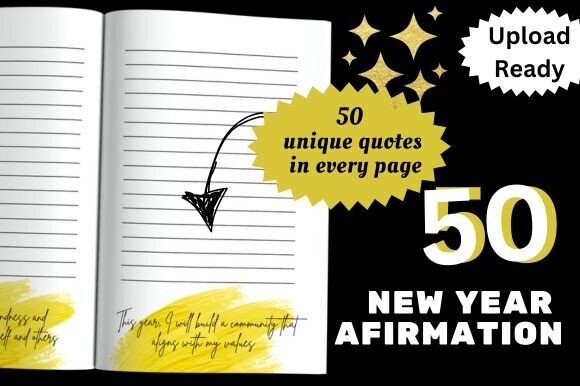 50 New Year Affirmation Notebook: Start Your Year with Positivity and Inspiration