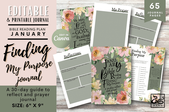 Bible Reading Plan January Templates: A 30-Day Guide to Reflect and Prayer Journal