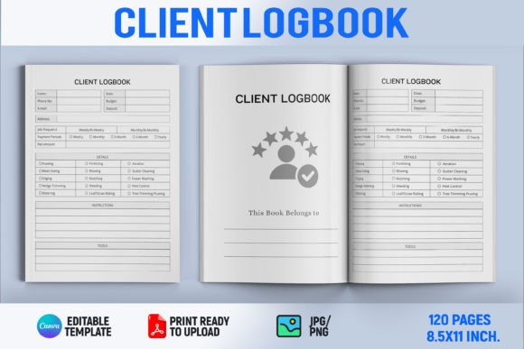 Client Logbook for KDP Authors