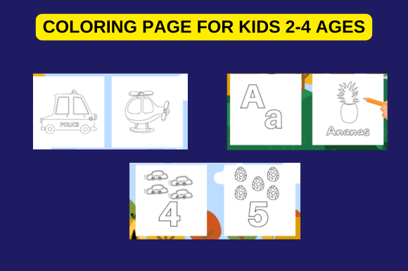 Coloring Page for Kids 2-4 Ages