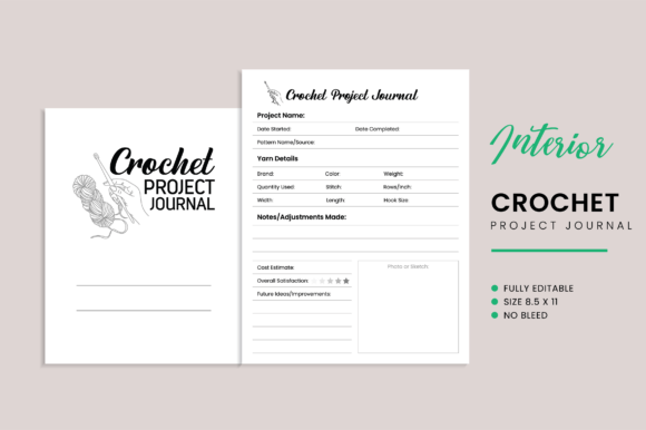 Crochet Project Journal Kdp Interior: A Strategic Tool for Creative and Business Success