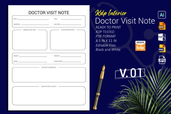 Doctor Visit Editable Note Sheet: A Must-Have Tool for Efficient Medical Documentation