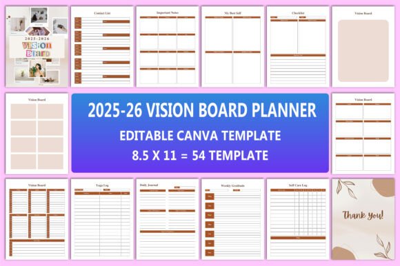 How the Editable 2025-26 Vision Board Planner Can Transform Your Goals and Daily Life
