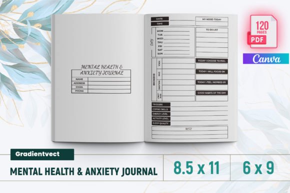 KDP Mental Health Anxiety Journal: A Practical Guide to Enhancing Your Well-Being