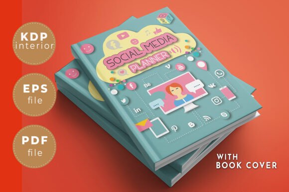 Social Media Planner with Book Cover