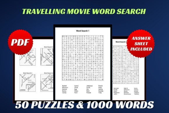 Travelling Movie Word Search for Adult: A Unique Way to Explore Cinema and Travel