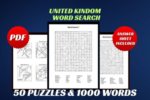 United Kingdom Word Search for Adult 1