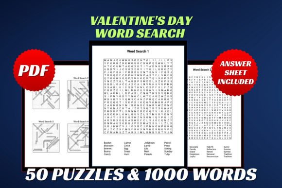 Valentine's Day Word Search for Adults