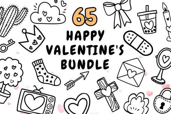 Valentine's Lineart Bundle: A Creative Resource for Designers and Artists