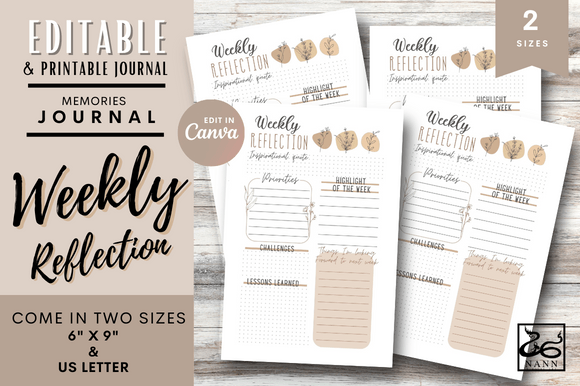 Weekly Reflection Journal Templates: A Tool for Intentional Living