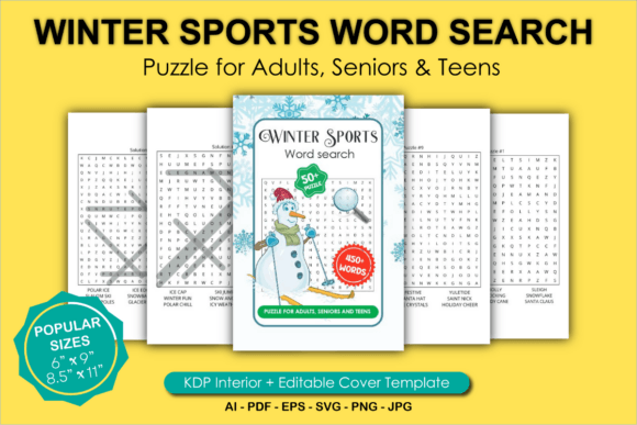 Winter Sports Word Search Puzzle